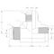 World Wide Fittings Male JIC to Female Pipe to Male JIC Run Tee F5805X04X02X04 - alternate 2